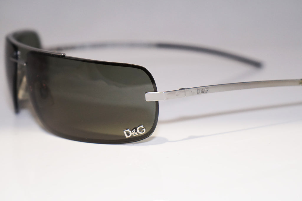 DOLCE & GABBANA Vintage Mens Designer Sunglasses Silver D&G 2168 529 14877