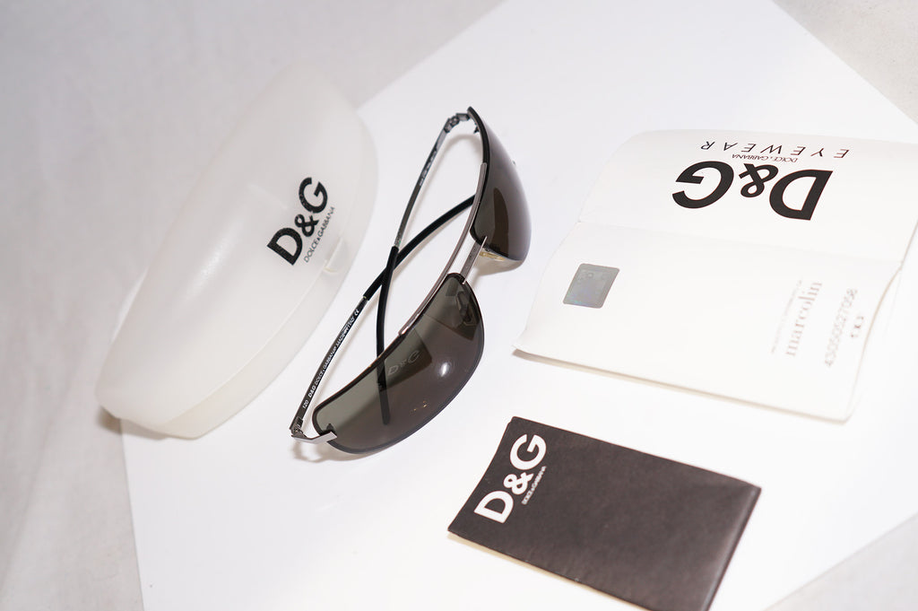 DOLCE & GABBANA Vintage Mens Designer Sunglasses Silver D&G 2168 529 14877