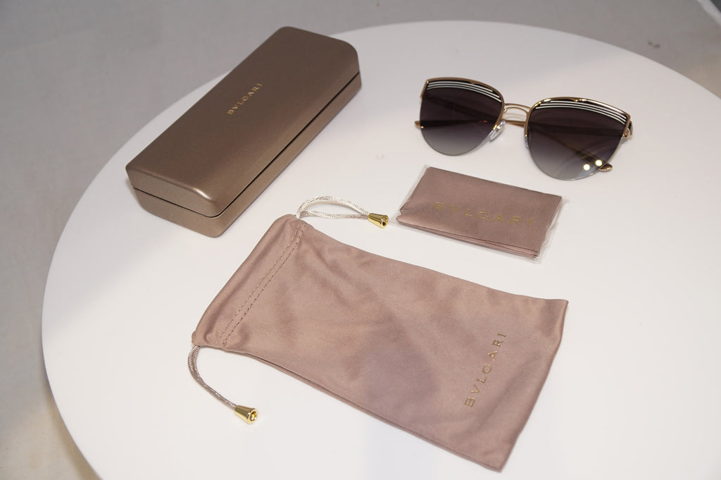 BVLGARI Womens Designer Sunglasses Gold Cat Eye 6118 2033/8G 20564
