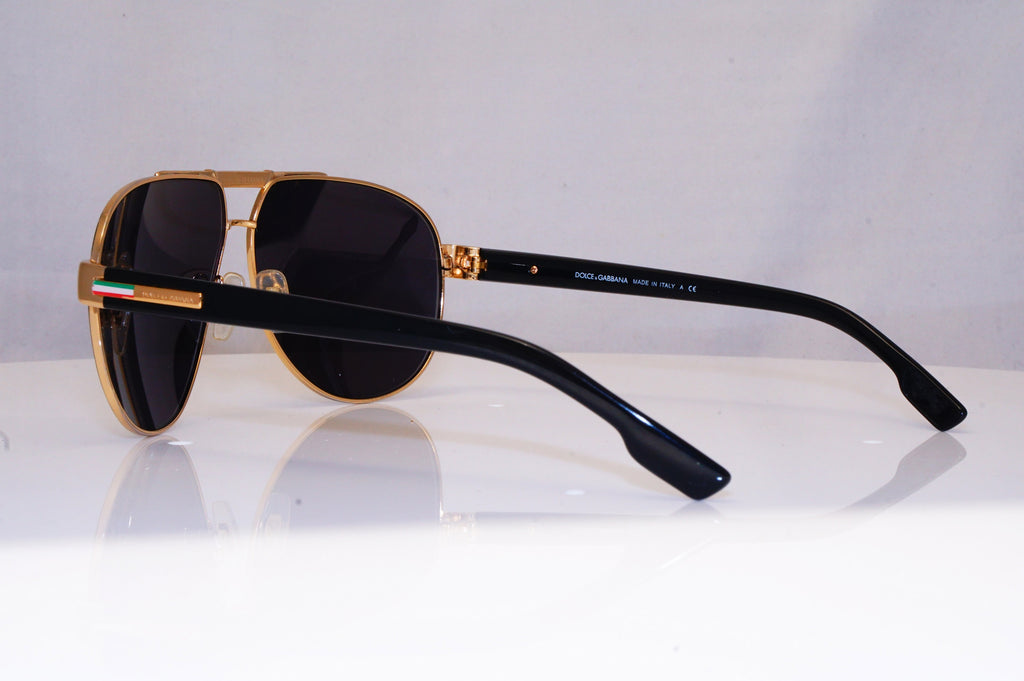 DOLCE & GABBANA Mens Designer Sunglasses Gold Aviator DG 2099 1081/8G 17583