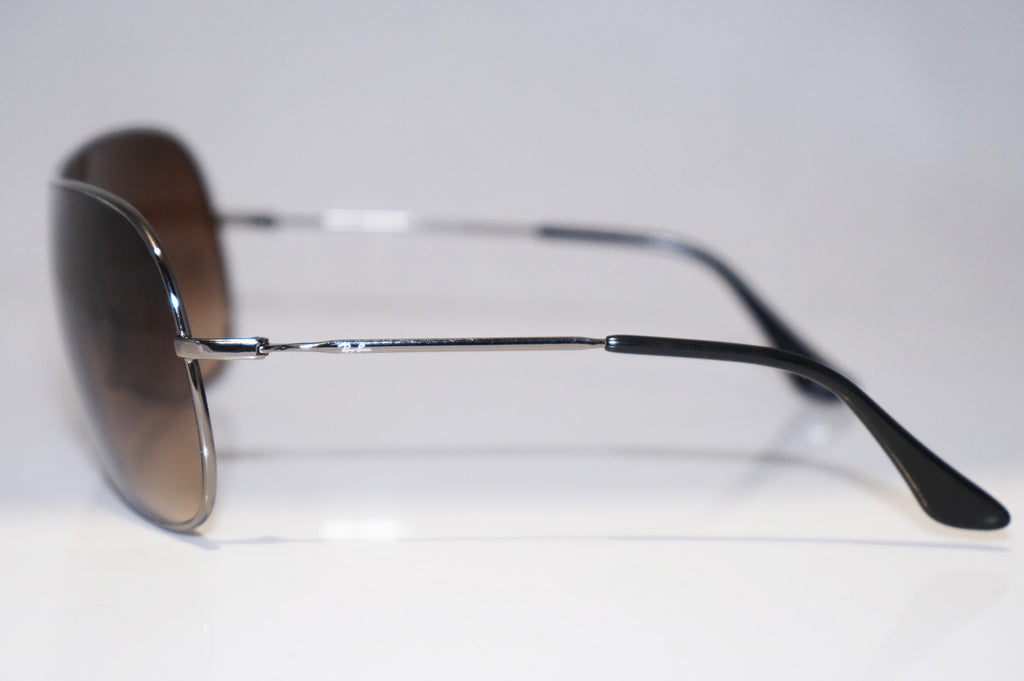 RAY-BAN Vintage Mens Designer Sunglasses Silver Shield RB 3211 004/13 14841