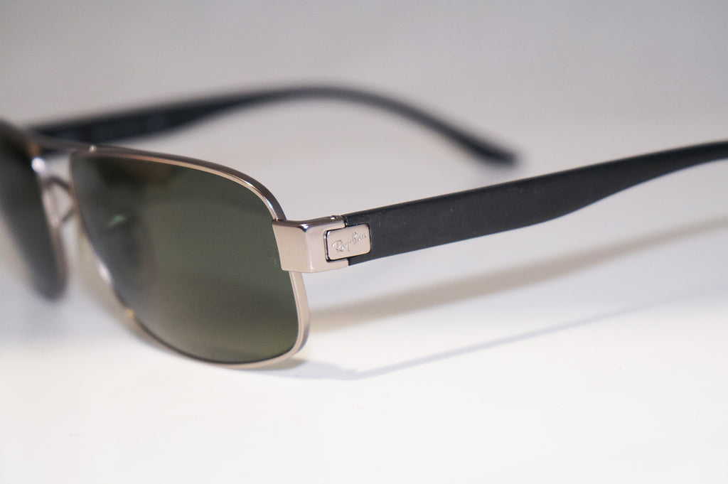RAY-BAN Vintage Mens Designer Sunglasses Silver Rectangle RB 3273 005 14899