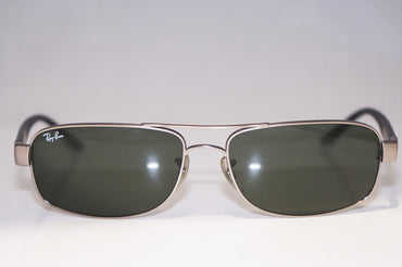 RAY-BAN Vintage Mens Designer Sunglasses Silver Rectangle RB 3273 005 14899