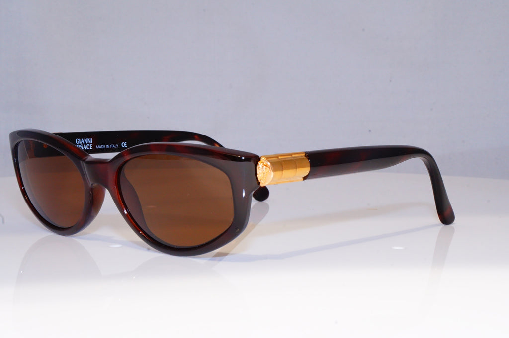 GIANNI VERSACE Mens Womens Vintage Designer Sunglasses Gold MOD 614 M 19401