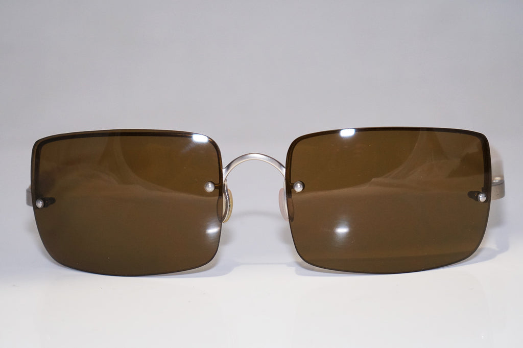 PRADA 1990 Vintage Mens Designer Sunglasses Silver Square SPR 53A 2AC-1B1 14792