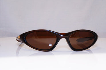 OAKLEY Mens Vintage 1990 Designer Sunglasses Brown Wrap Minute BRN 17550