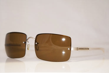 PRADA 1990 Vintage Mens Designer Sunglasses Silver Square SPR 53A 2AC-1B1 14792