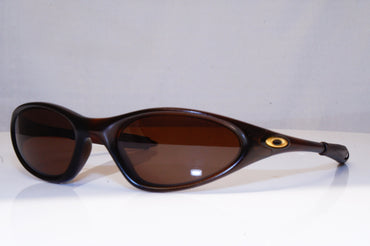 OAKLEY Mens Vintage 1990 Designer Sunglasses Brown Wrap Minute BRN 17550