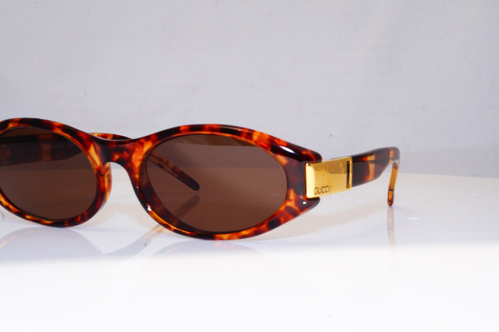 GUCCI Mens Vintage 1990 Designer Sunglasses Brown Rectangle GG 2411 PX1 17326