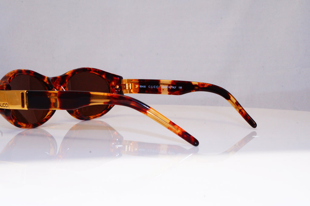 GUCCI Mens Vintage 1990 Designer Sunglasses Brown Rectangle GG 2411 PX1 17326