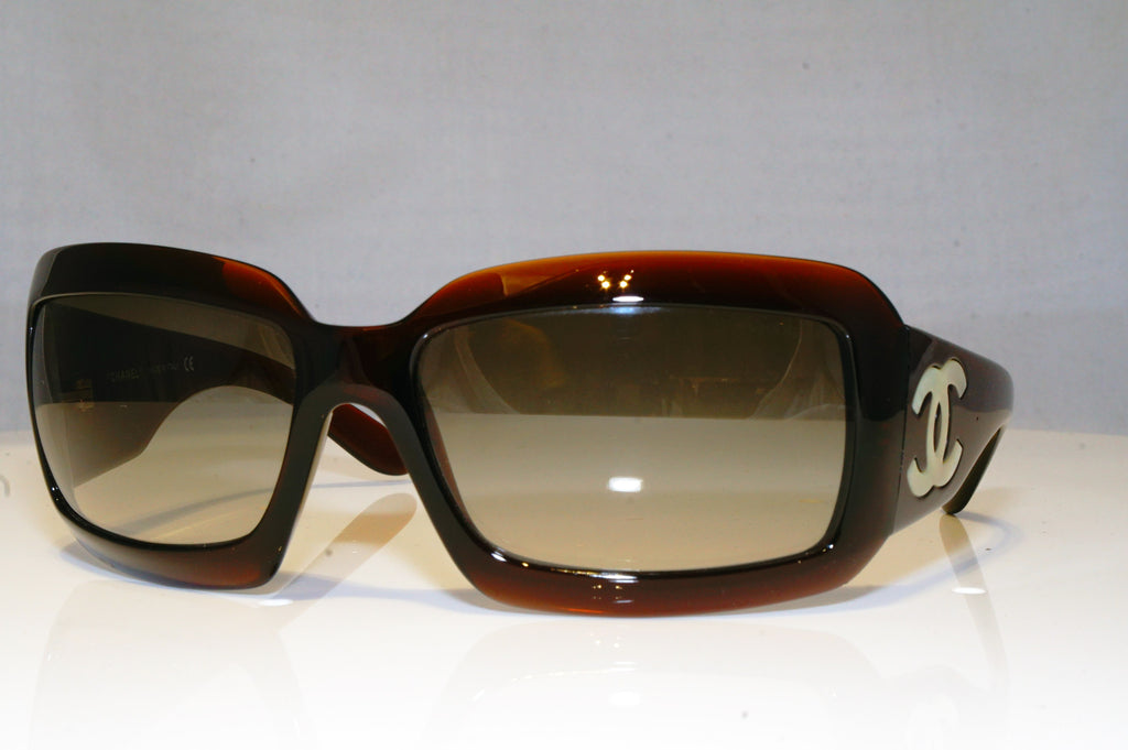 CHANEL Womens Designer Sunglasses Brown Wrap Mother of Pear 5076-H 538/13 17290