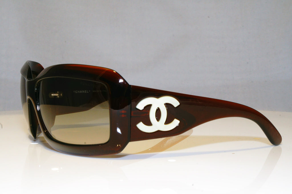 CHANEL Womens Designer Sunglasses Brown Wrap Mother of Pear 5076-H 538/13 17290