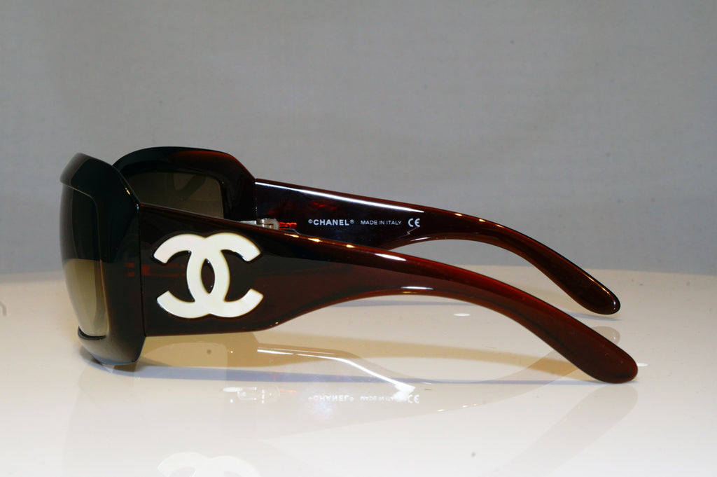 CHANEL Womens Designer Sunglasses Brown Wrap Mother of Pear 5076-H 538/13 17290