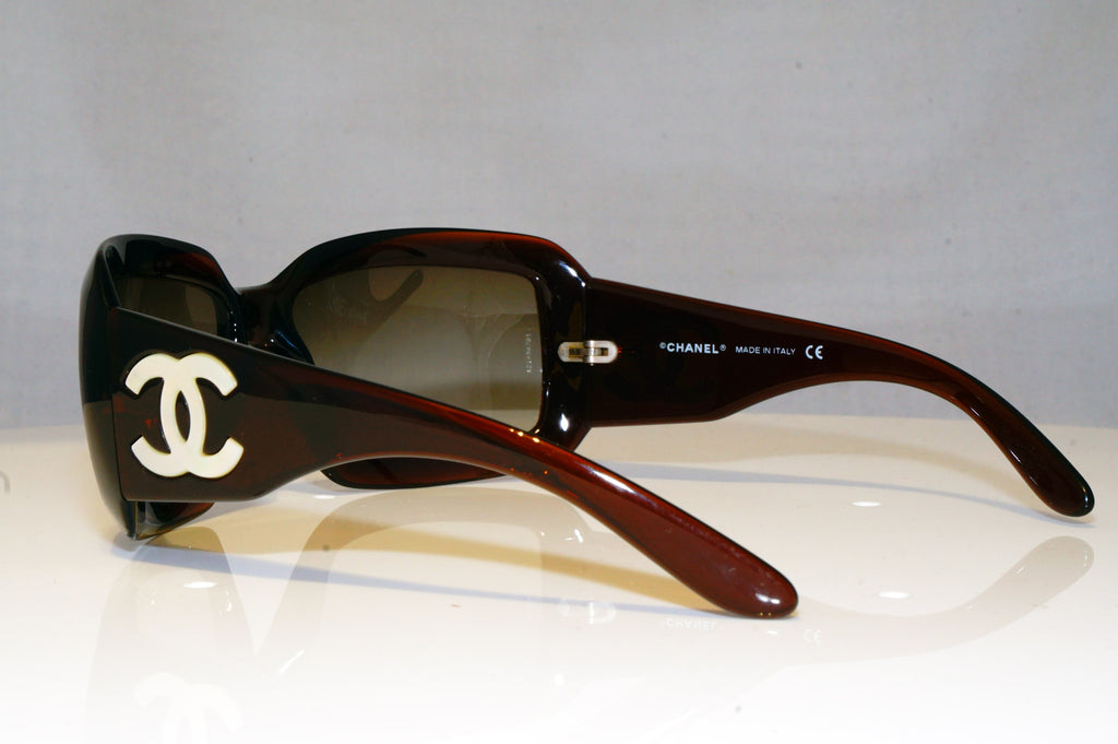 CHANEL Womens Designer Sunglasses Brown Wrap Mother of Pear 5076-H 538/13 17290