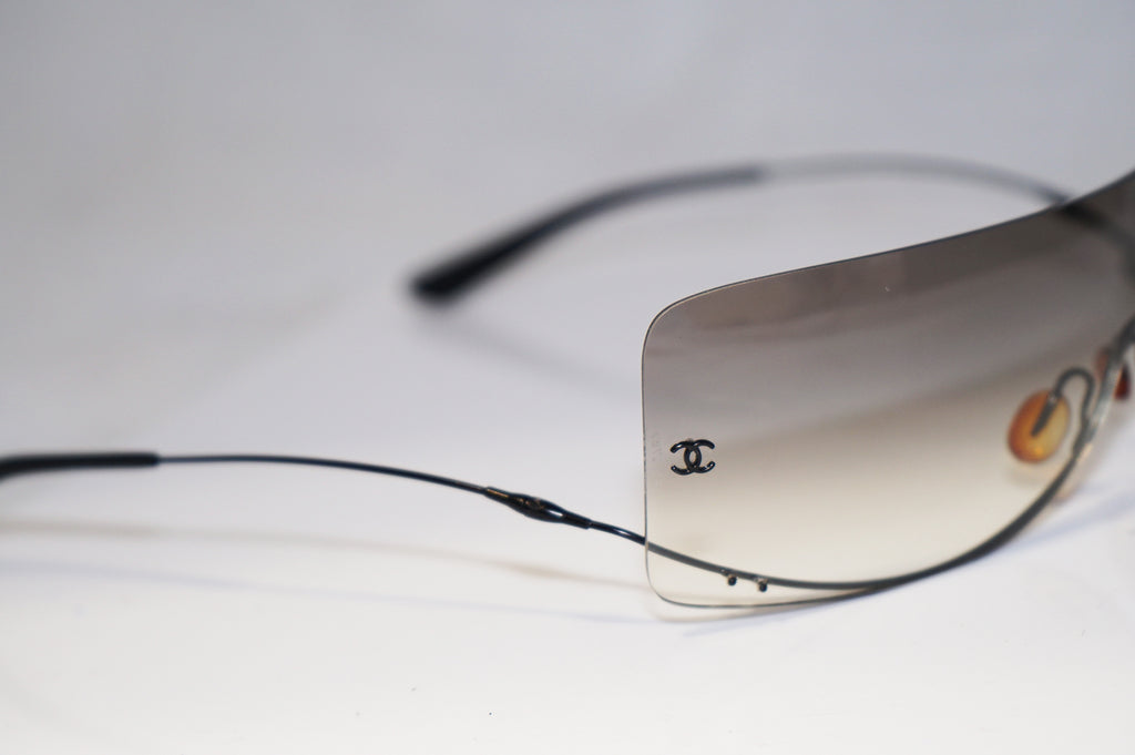 CHANEL Boxed Womens Designer Sunglasses Black Shield 4077 C142/8G 16045