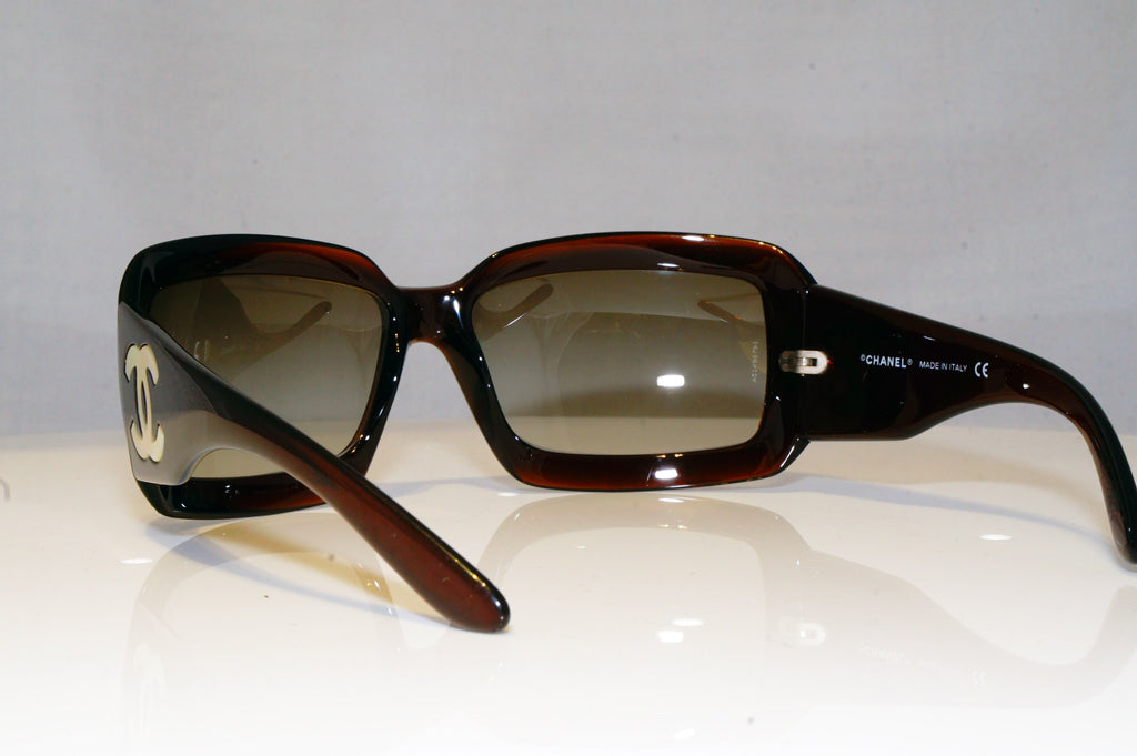 CHANEL Womens Designer Sunglasses Brown Wrap Mother of Pear 5076-H 538/13 17290