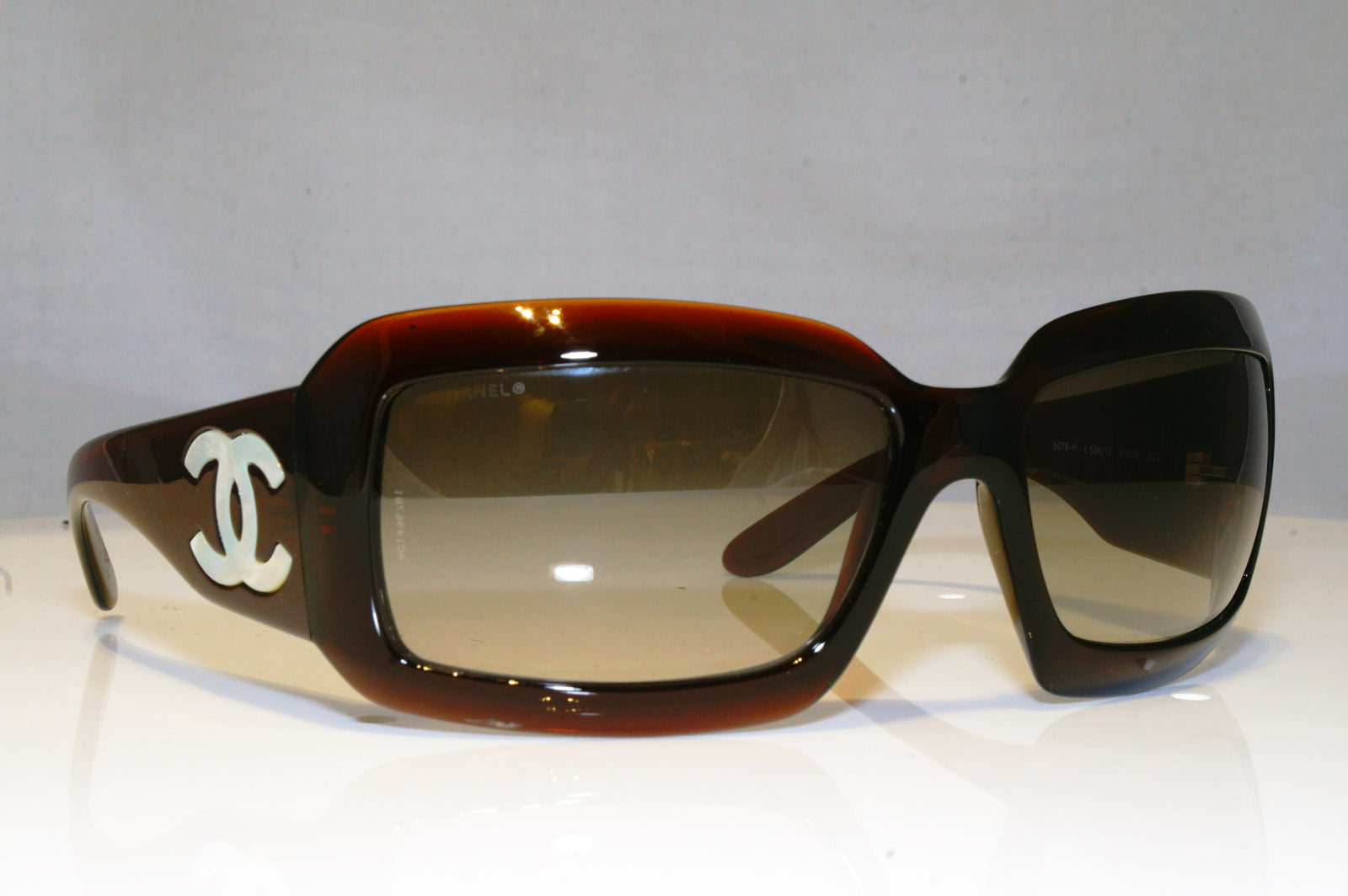 Chanel Black Mother of Pearl Sunglasses 5076-H - Yoogi's Closet