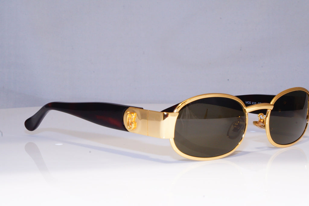 GIANNI VERSACE Mens Womens Vintage Designer Sunglasses Gold MOD X12 030 19387