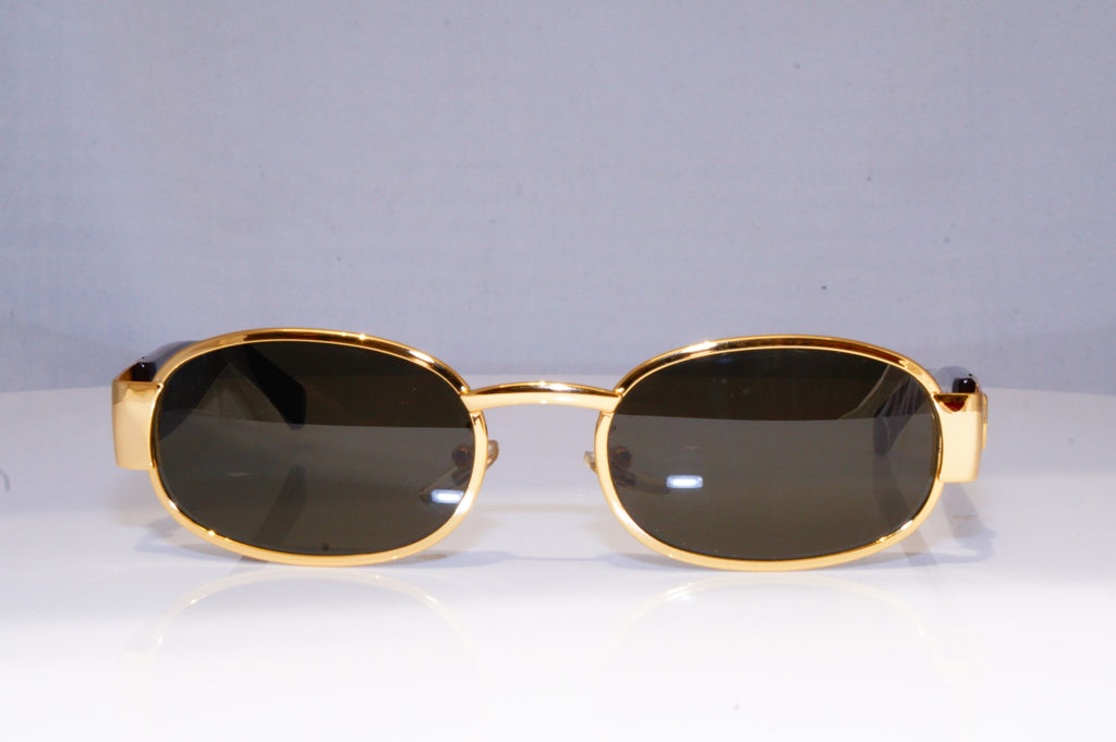 GIANNI VERSACE Mens Womens Vintage Designer Sunglasses Gold MOD X12 030 19387