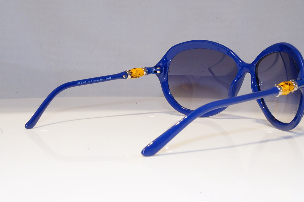 GUCCI Womens Designer Sunglasses Blue Butterfly BAMBOO GG 3130 IP1U3 20558