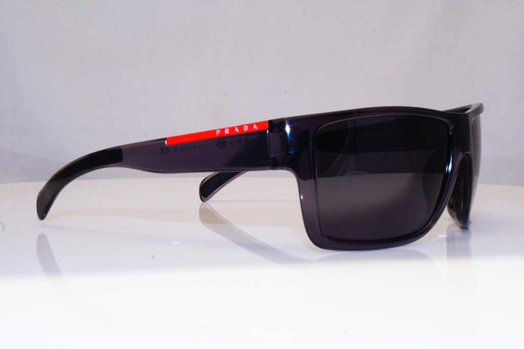PRADA Mens Designer Sunglasses Grey Wrap SPS 03L 2AS-3M1 16416