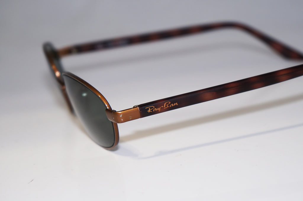 RAY-BAN 1990 Vintage Mens Designer Sunglasses Brown Rectangle W2961 POAWC 15981