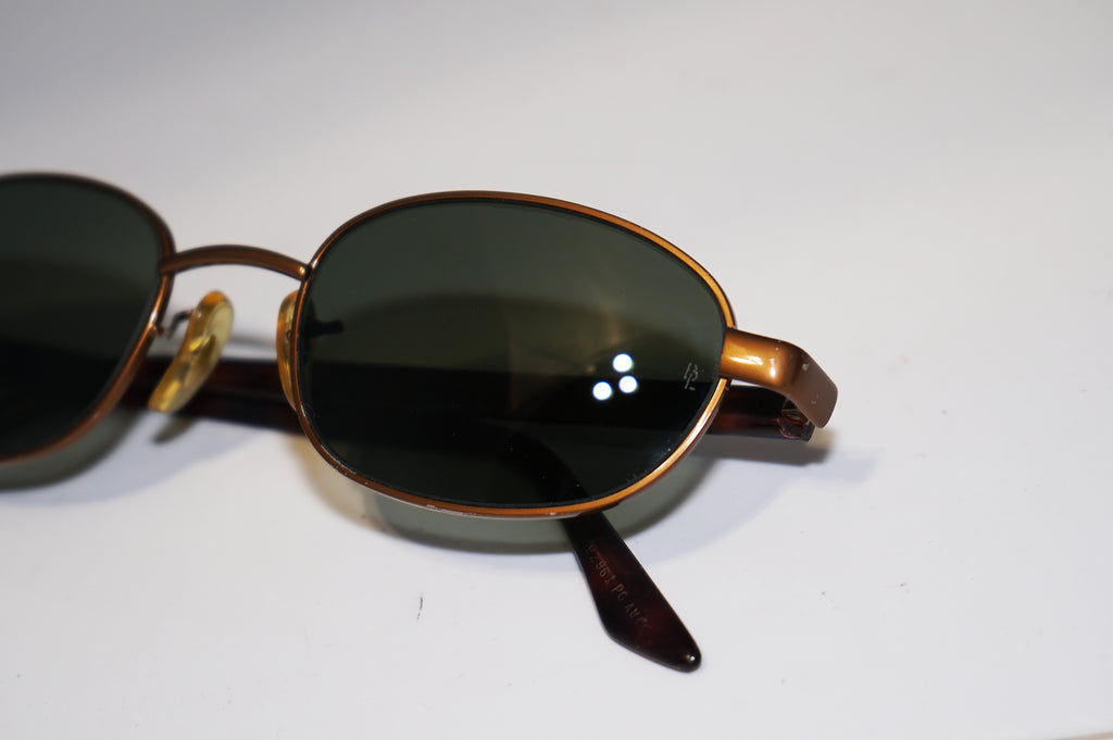 RAY-BAN 1990 Vintage Mens Designer Sunglasses Brown Rectangle W2961 POAWC 15981