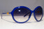 BVLGARI Womens Diamante Designer Sunglasses Blue Butterfly 8058-B 5106/8G 20557