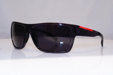 PRADA Mens Designer Sunglasses Grey Wrap SPS 03L 2AS-3M1 16416