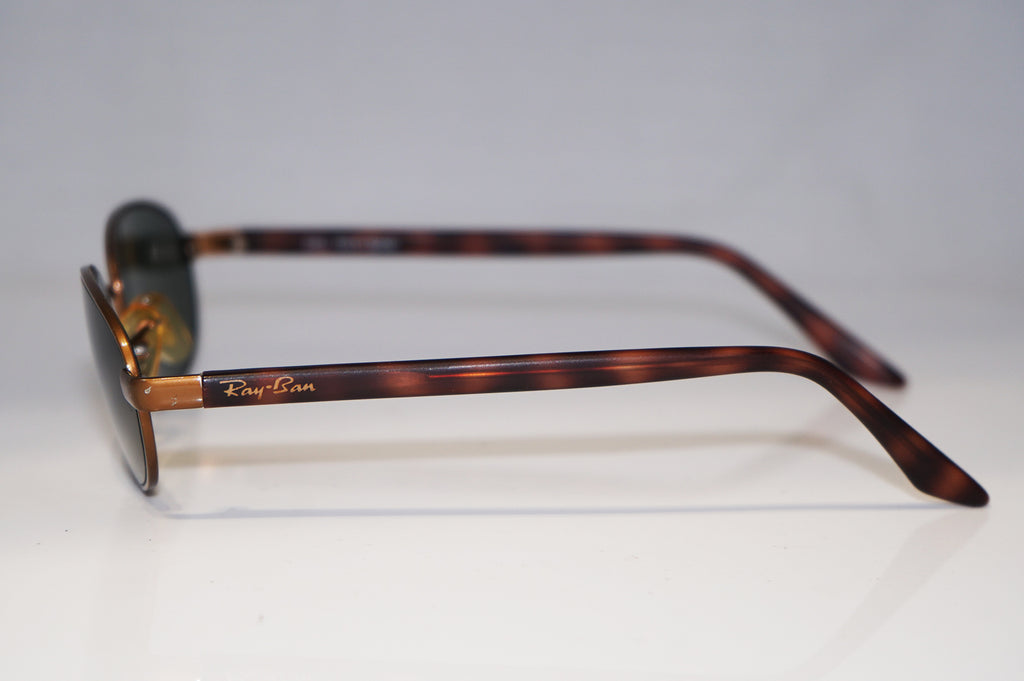 RAY-BAN 1990 Vintage Mens Designer Sunglasses Brown Rectangle W2961 POAWC 15981