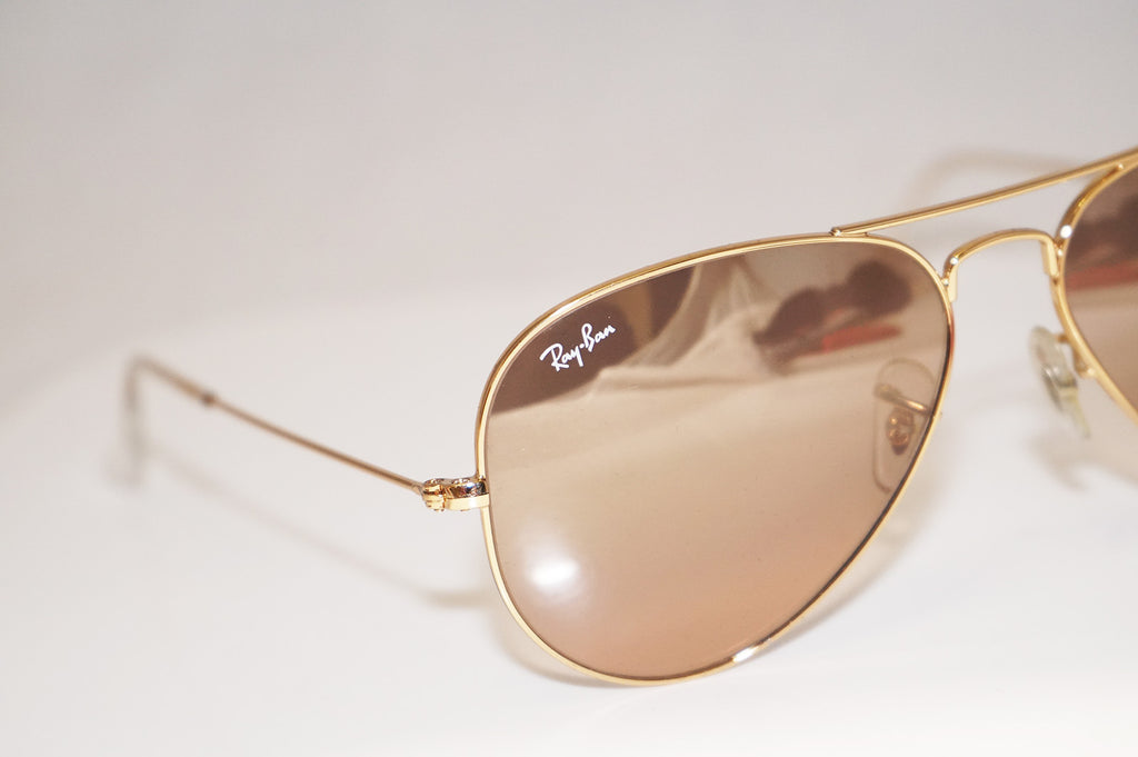 RAY-BAN Mens Designer Sunglasses Gold Aviator RB 3025 001/35 14846