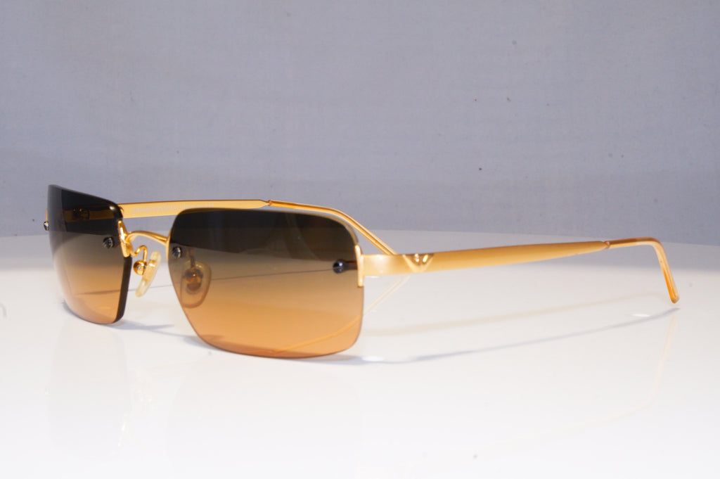 EMPORIO ARMANI Mens Womens Vintage Designer Sunglasses Gold 163-S 773/18 20555