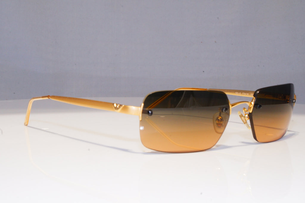 EMPORIO ARMANI Mens Womens Vintage Designer Sunglasses Gold 163-S 773/18 20555