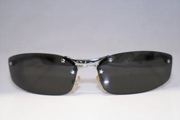 DIOR Vintage Mens Unisex Designer Sunglasses Silver Rectangle MINIPOP 6LB 14795