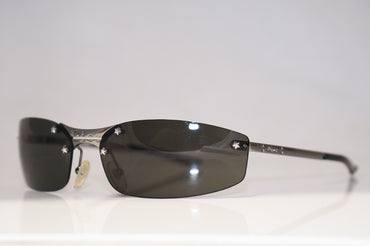 DIOR Vintage Mens Unisex Designer Sunglasses Silver Rectangle MINIPOP 6LB 14795