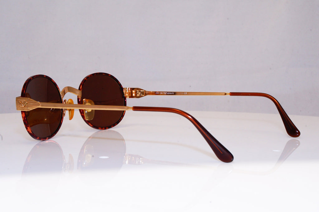 EMPORIO ARMANI Mens Vintage 1990 Designer Sunglasses Gold Oval EA 1801 801 16907
