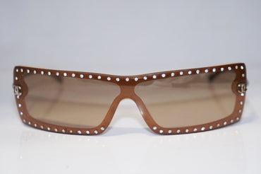 CHANEL Vintage Womens Designer Diamante Sunglasses Shield 5077 C710/13 16002