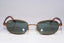 RAY-BAN 1990 Vintage Mens Designer Sunglasses Brown Oval W2961 B&L 14869