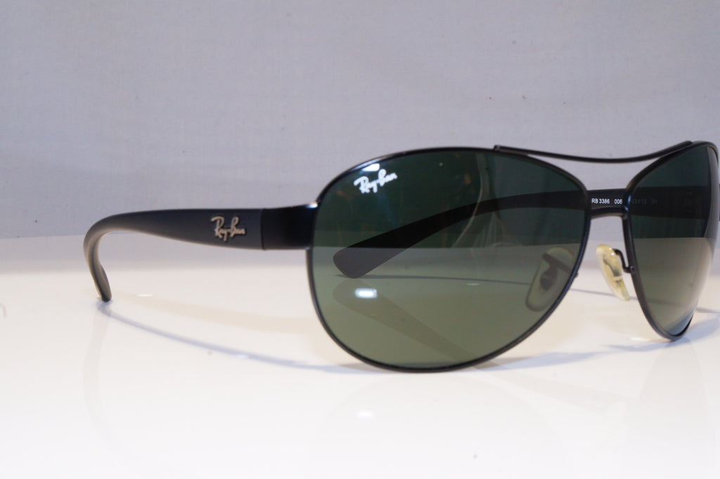 RAY-BAN Mens Designer Sunglasses Black Pilot RB 3386 006/71 20548