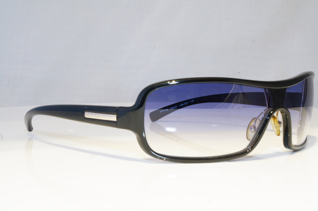 PRADA Mens Designer Sunglasses Black Shield SPR 10D 1AB-5D1 19474