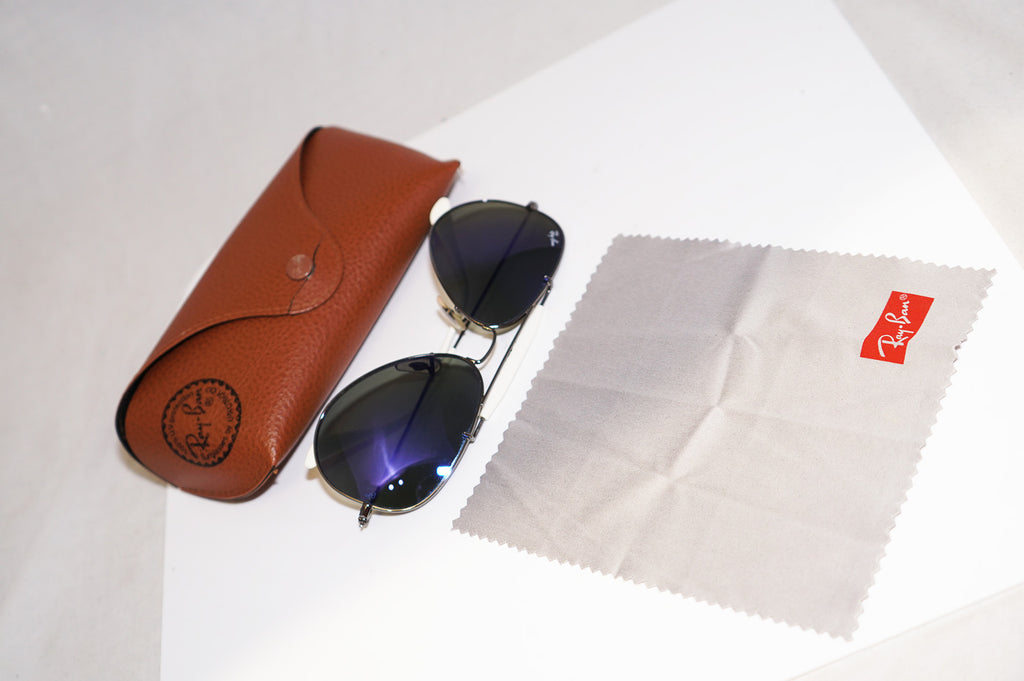 RAY-BAN Mens Designer Mirror Flash Sunglasses Aviator RB 3407 004/68 14892