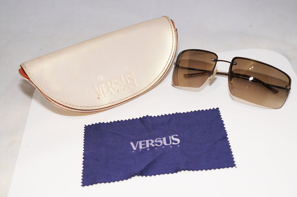 VERSUS VERSACE Vintage Mens Designer Sunglasses Brown Square 5020 1006/13 15999