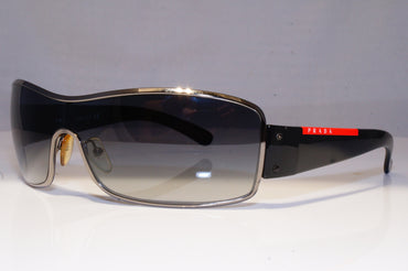 PRADA Mens Designer Sunglasses Black Shield SPS 52E 5AV-5D1 20545
