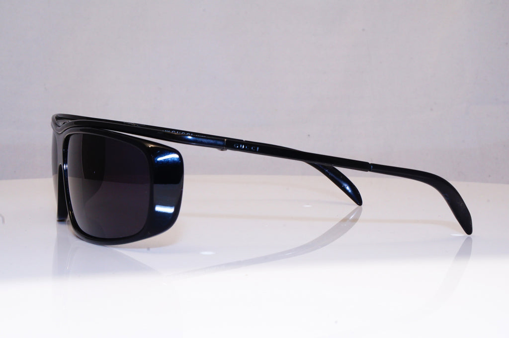 GUCCI Mens Vintage 1990 Designer Sunglasses Black Wrap GG 1420 807 16890