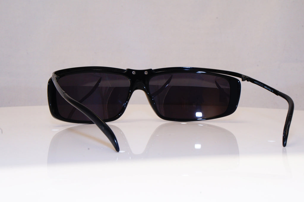 GUCCI Mens Vintage 1990 Designer Sunglasses Black Wrap GG 1420 807 16890