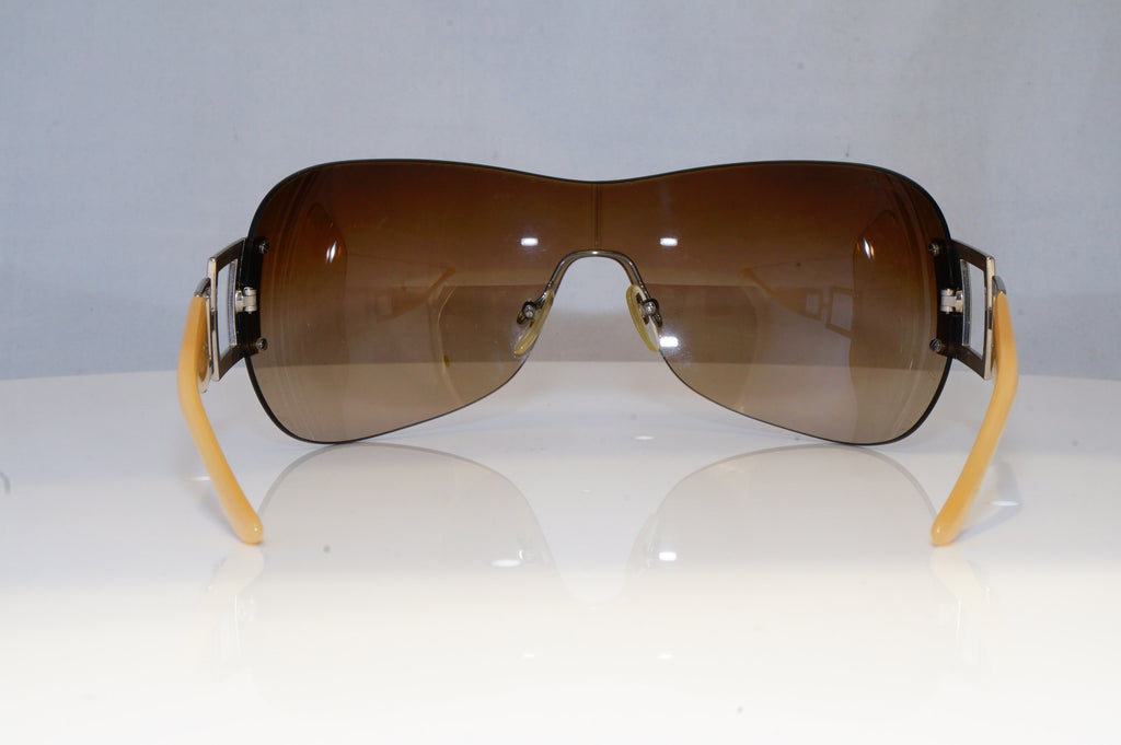 BVLGARI Womens Diamante Designer Sunglasses Silver Shield 6010-B 102/13 19470
