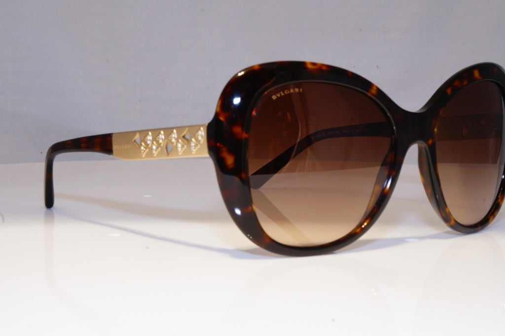 BVLGARI Womens Diamante Designer Sunglasses Brown Butterfly 8199 504/13 20547