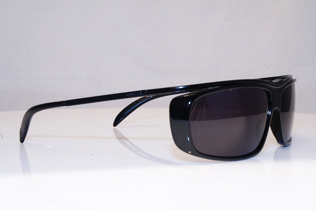 GUCCI Mens Vintage 1990 Designer Sunglasses Black Wrap GG 1420 807 16890