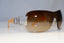 BVLGARI Womens Diamante Designer Sunglasses Silver Shield 6010-B 102/13 19470