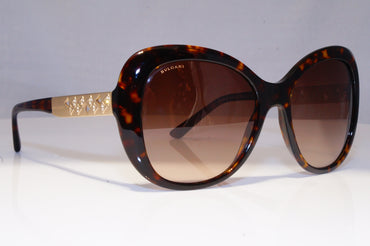 BVLGARI Womens Diamante Designer Sunglasses Brown Butterfly 8199 504/13 20547